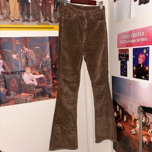 corduroy flare pants